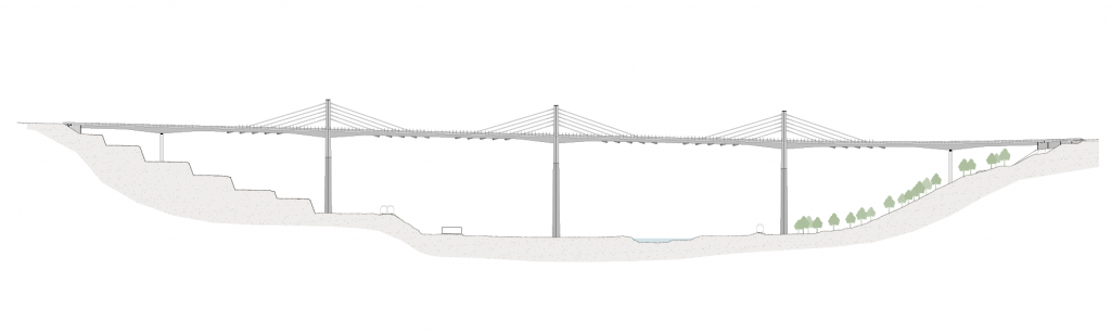 Hochbrücke Zeichnung